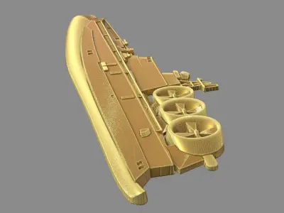 Military boat 3D print model