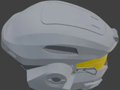 Halo noble 6 helmet 3D print model
