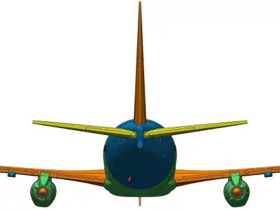233111 Model kit Boeing 737-200 Up 3D print model