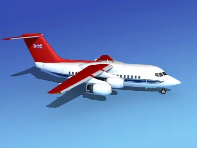 BAe 146-100 RAF Royal Transport 3D model