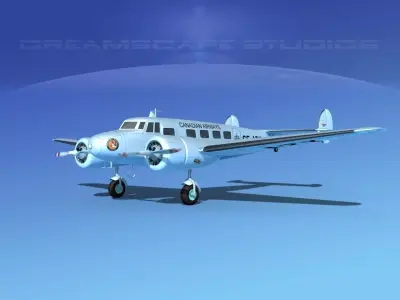 Lockheed L10 Electra Canadian 3D model