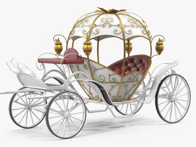Pumpkin Carriage 3D model purchase