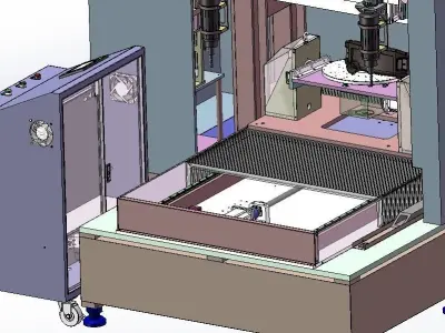 Six axis CNC milling machine 3D model