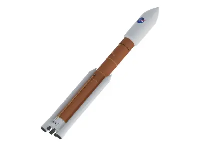 SLS Block 2 Cargo Rocket 3D model
