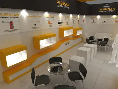 Exhibition Stand - ST0052 3D model