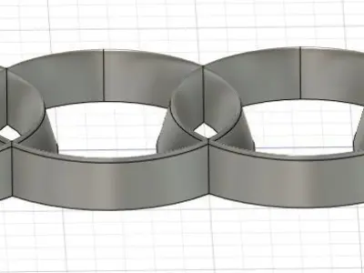 Audi Logo Free 3D print model