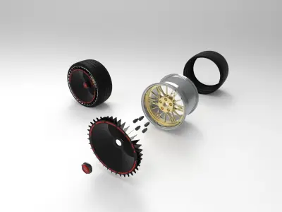 TurboFan Runner Kit Rim 3D model