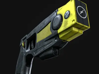 Taser Gun Low-poly 3D model