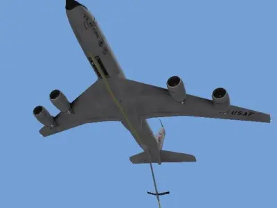 KC-135 bomber for gta san andreas Low-poly 3D model