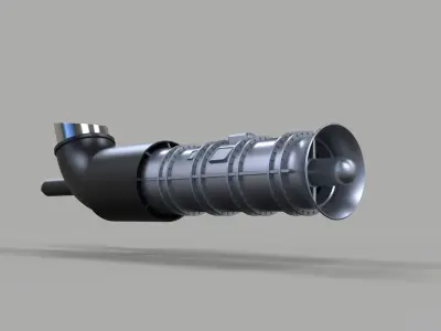 Jet engine 3 3D model