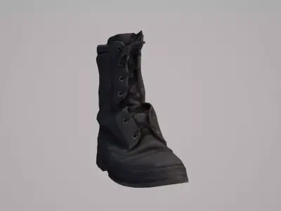 Ankle boot Low-poly 3D model