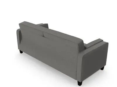 Charcoal Gray Nolee Folding Sofa Bed Free 3D model