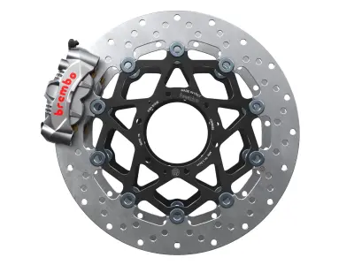 Brembo GP4RS Caliper and Disc 3D model