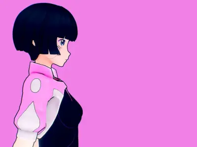 Sasha Free low-poly 3D model