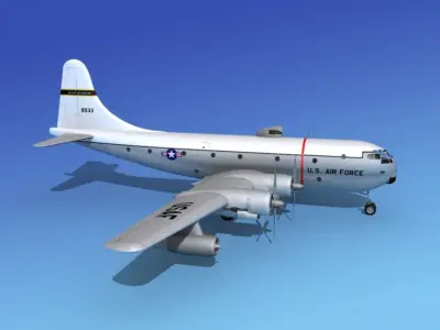 Boeing C-97 Stratofreighter V06 3D model