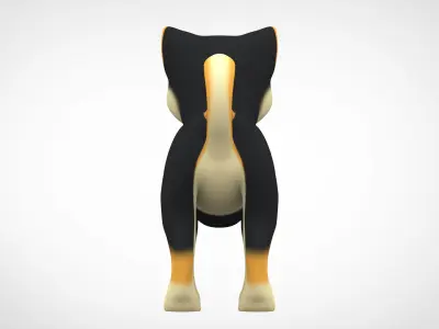 Shiba Inu Puppy  Low-poly 3D model