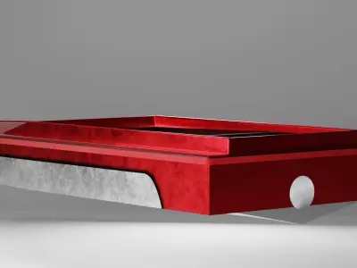 California Performance Jet Boat Hull Low-poly 3D model
