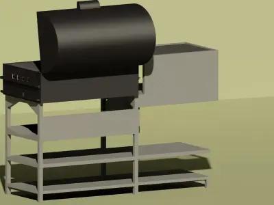 Traditional Outdoors Braai Free low-poly 3D model
