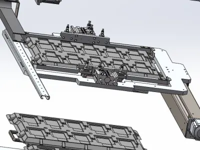 Loading and unloading of tray machine 3D model