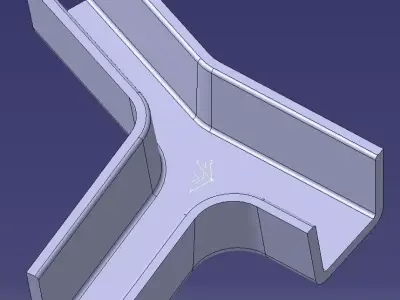 Parametric Y Part 3D model