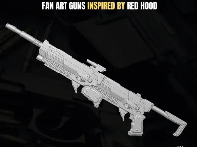 Red Hood Fan Art Accesories for Action figures 3D print model