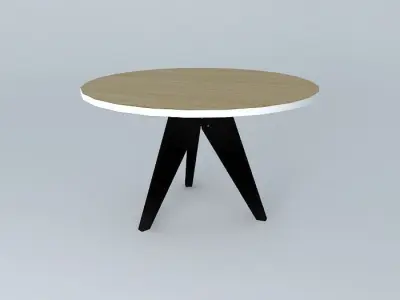 Pedestal  Jean Prouvé 1949 1950 Free 3D model