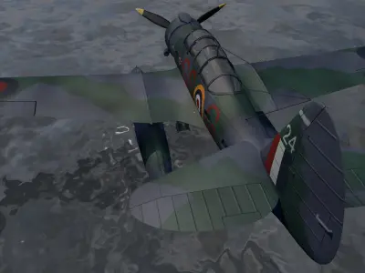 Northrop N-3PB Nomad - RAF 3D model