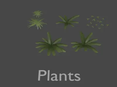 Sighiskor Village - Foliage Low-poly 3D model