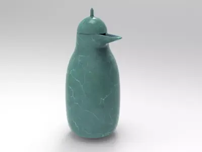 Bird Carafe Low-poly 3D model