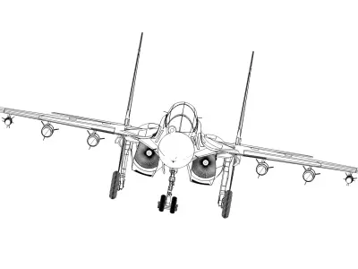 sukhoi 30mki 3D model