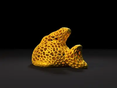 Fish  Voronoi 3D print model
