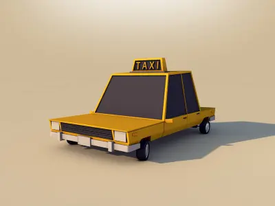 3D model Low Poly City Vehicles Party Pack Low-poly 3D model