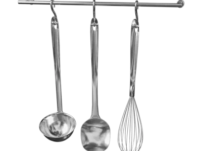  Three Stainless Steel Hanging Utensils Models 
