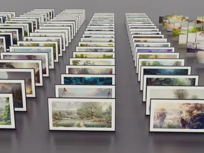 Frame Collection Low-poly 3D model