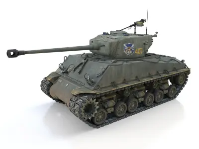 M4A3E8 Sherman - JGSDF - 3318 3D model