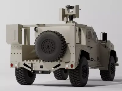 Oshkosh JLTV Designed for games and other uses Low-poly 3D model