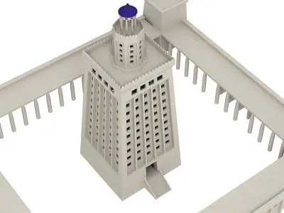 3D Lighthouse of Alexandria 3D model