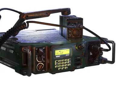 Military Radio Model Low-poly 3D model