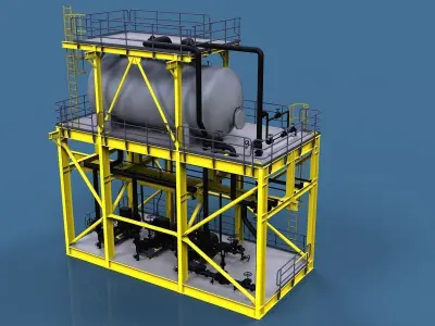 Condensate module Free 3D model