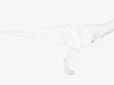 Carnotaurus dinosaur Low-poly 3D model
