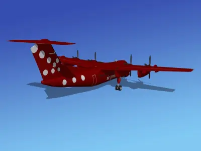 Dehavilland DHC-7 Air Greenland 3D model
