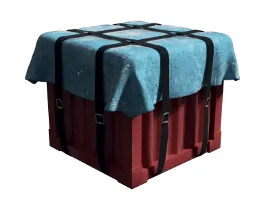 PUBG Supply Crate Free 3D model