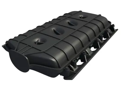 Black Car Engine Cover 3D model