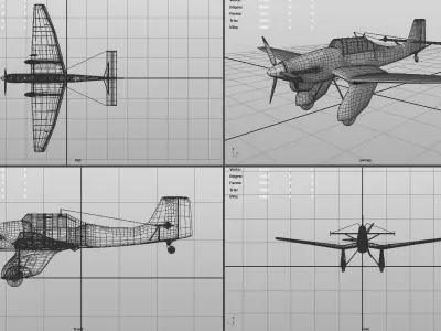 JU87A1 STUKA 3D model