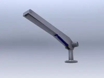 Davit metal desk lamp Free 3D model