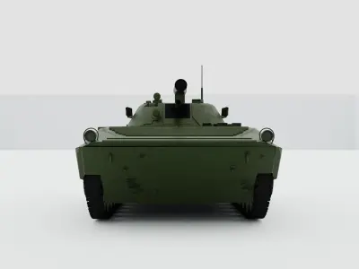 BMP-2 armoured tank Free 3D model