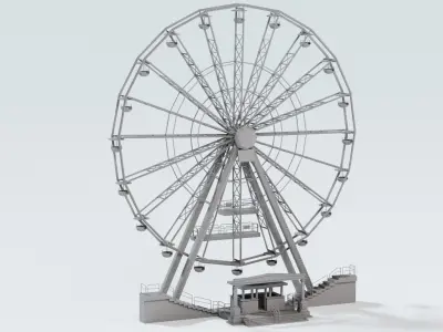 Ferris wheel - big wheel 3D model