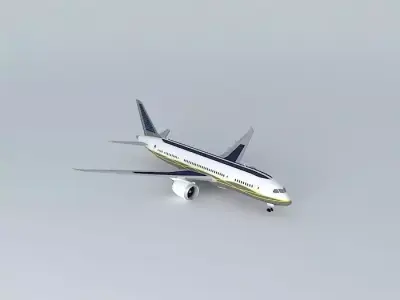GoldenJet Boeing 787 8S Free 3D model