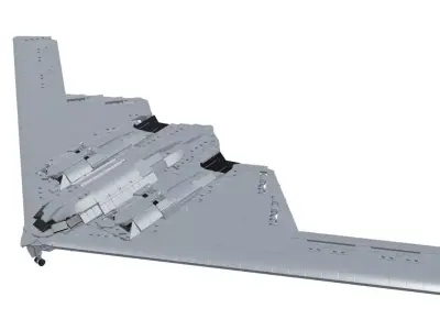 MocBricks3D - B-2 Stealth Bomber 3D print model