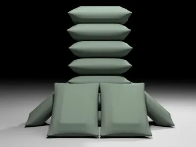 Sandbag Bunker - Towering Hesco 3D model